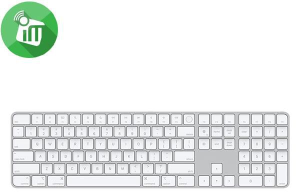 Apple Magic Keyboard with Touch ID and Numeric Keypad for Mac models with Apple silicon – US English