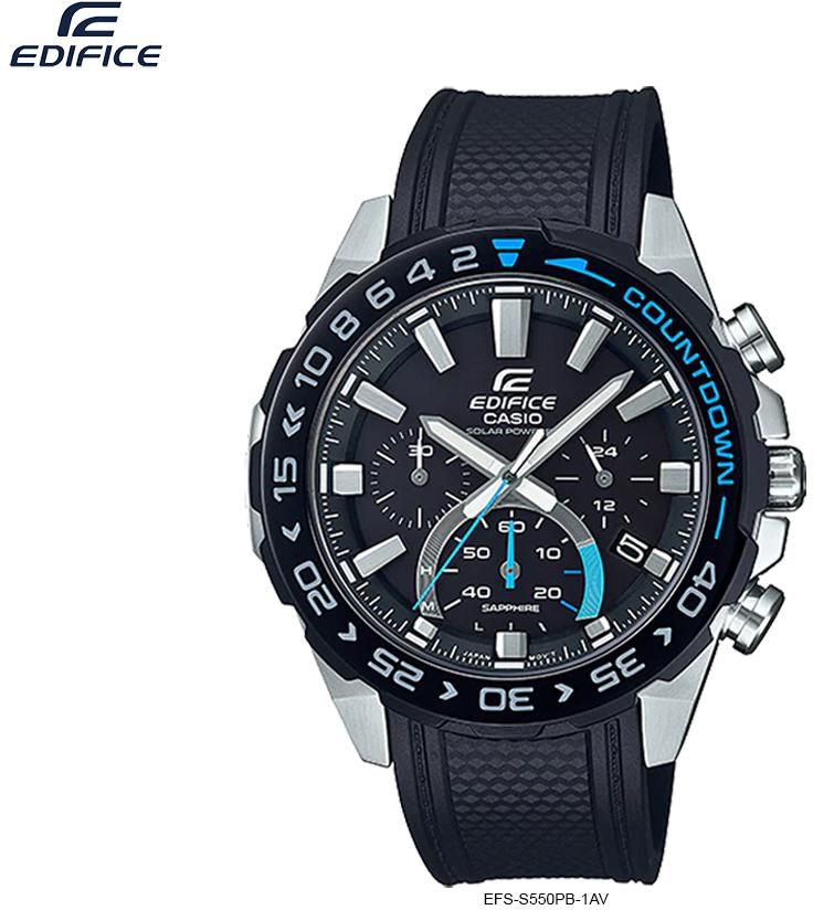 Casio Edifice Analogue Watch 100% Original &amp; New - EFS-S550PB (Black)