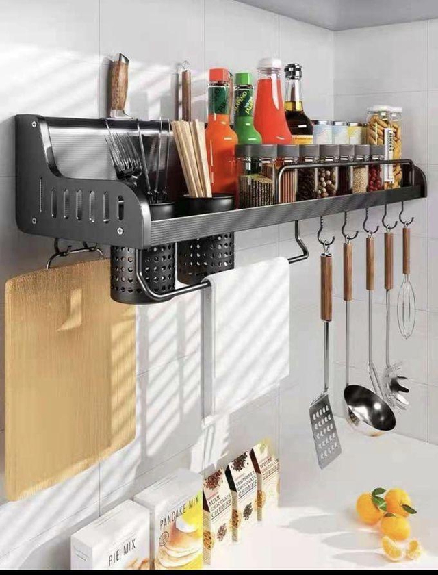 Kitchen Multi Purpose Wall Mount Organizer Hanger+Key Holder