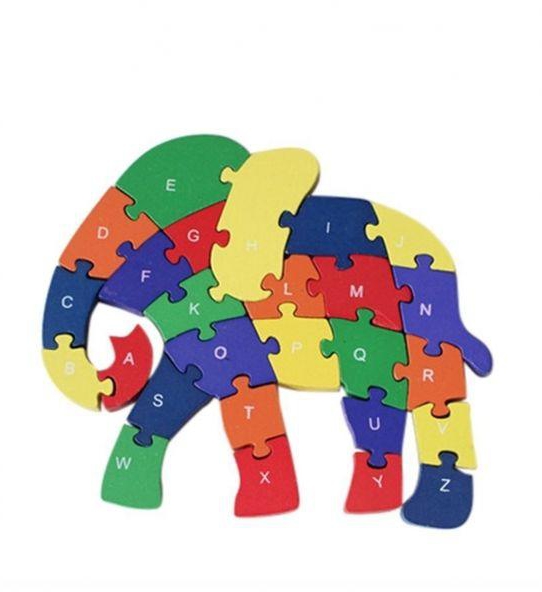 iLearn The Elephant Alphabet/Numbers Puzzle - 2 in 1