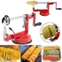 GTE 3-In-1 Kitchen Sink Manual Potato Carrot Slicer Cutter (Red)