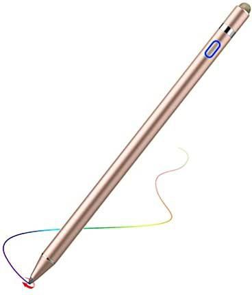 MoKo Stylus Pen with Palm Rejection 2 in 1 Rechargeable Digital Pencil fit Apple 2021 iPad Pro 11/12.9 Inch (2018-2021), iPad 8th Gen, iPad Air 4th/Air 3rd, iPad Mini 5th, iPad 6/7th - Rose Gold