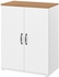 SKRUVBY Cabinet with doors - white 70x90 cm