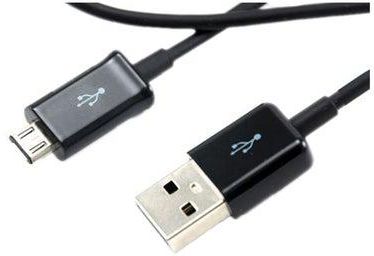 كابل شحن ومزامنة بيانات مايكرو USB لهاتف سامسونج جالاكسي S3 أسود