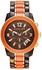 Michael Kors Preston Women's Brown Dial Resin and Stainless Steel Band Chronograph Watch - MK5765