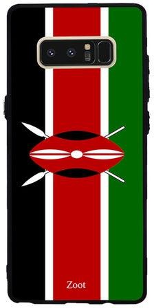 غطاء حماية واقٍ لهاتف سامسونج جالاكسي نوت 8 بلون علم كينيا