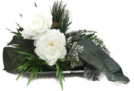 White Artificial Flowers Arrangment 2