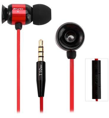 In-Ear Earphones Volume Control For HTC Red/Black