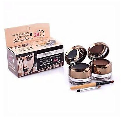 Kiss Beauty Professional Gel Eyeliner & Eyebrow Powder 4in1