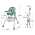 2 In 1 Multifunctional Baby To Toddler Feeding High Chair