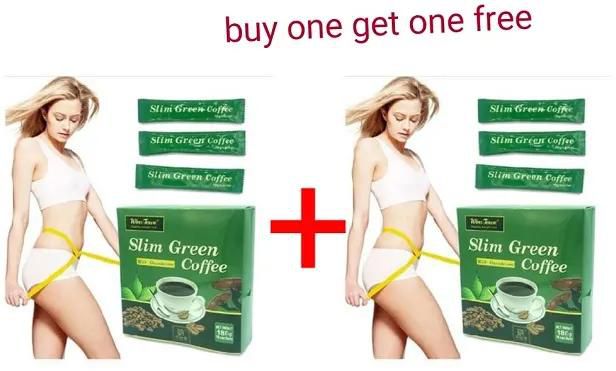 Weight Loss Slim Green coffee with Ganoderma for Women and Men The Best Fat Burner and Natural Appetite suppressant and Increase Satiety Green Green M