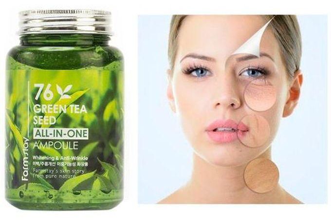 Farm Stay 76 Green Tea Seed All-In One Ampoule - 250Ml - 1Pcs