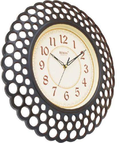 Rikon Wall Clock For Homes And Offices - Dark Brown