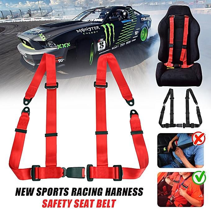 Generic 4 Point Sport Racing Harness, Car Seat Racing Harness