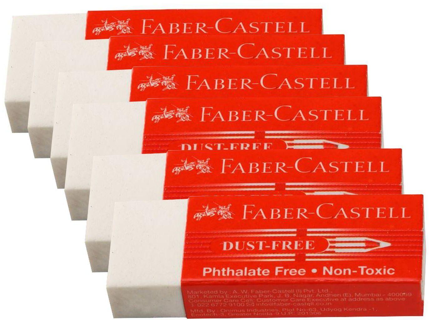 Faber-Castell Dust-Free Eraser Set 6 PCS