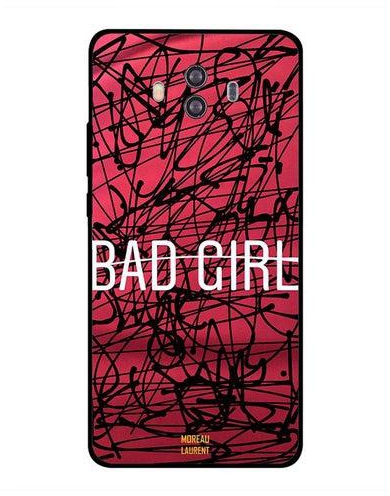 Skin Case Cover -for Huawei Mate 10 Bad Girl مطبوع عليه "Bad Girl"