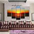 Magideal 5Pcs Modern Canvas Painting Art Picture Dawn Seascape Home Wall Decoration