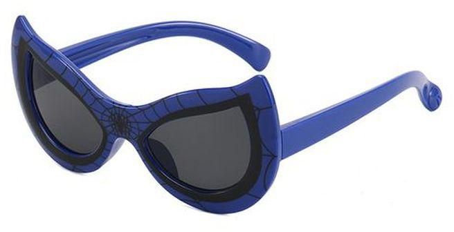 Kids Boys Spiderweb Fashion Glasses (Blue)