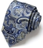 Polyester Necktie Pattern With Blue Background