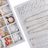 Padom Stackable Velvet Jewelry Trays Organizer, Jewelry Storage Display Trays for Drawer, Earring Necklace Bracelet Ring Organizer (Set of 4)