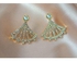 Rhinestone Studded Dangle Earrings