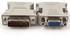 White DVI 24 1 pin Male to VGA 15 pin Female Converter Adapter