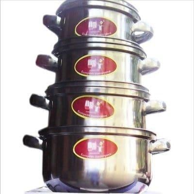 8 Piece Stainless Steel Pots