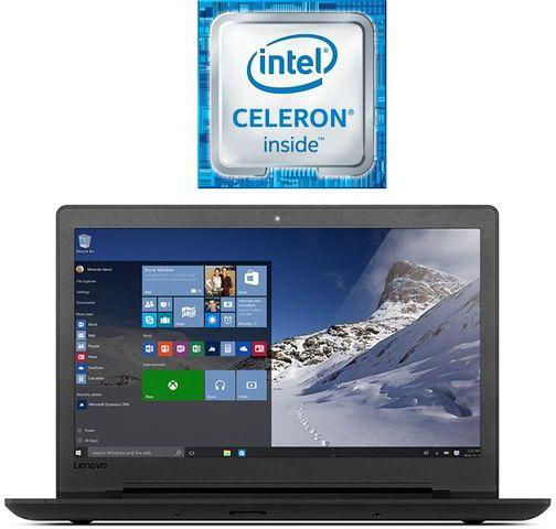 Lenovo Ideapad 110-15IBR Laptop - Intel Celeron - 4GB RAM - 500GB HDD - 15.6" HD - Intel GPU - Windows 10 - Black