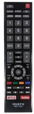 Toshiba Smart TV Remote Control Black