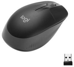 Logitech M190 Full-Size Wireless Mouse 2.4Ghz - Emea - Gray