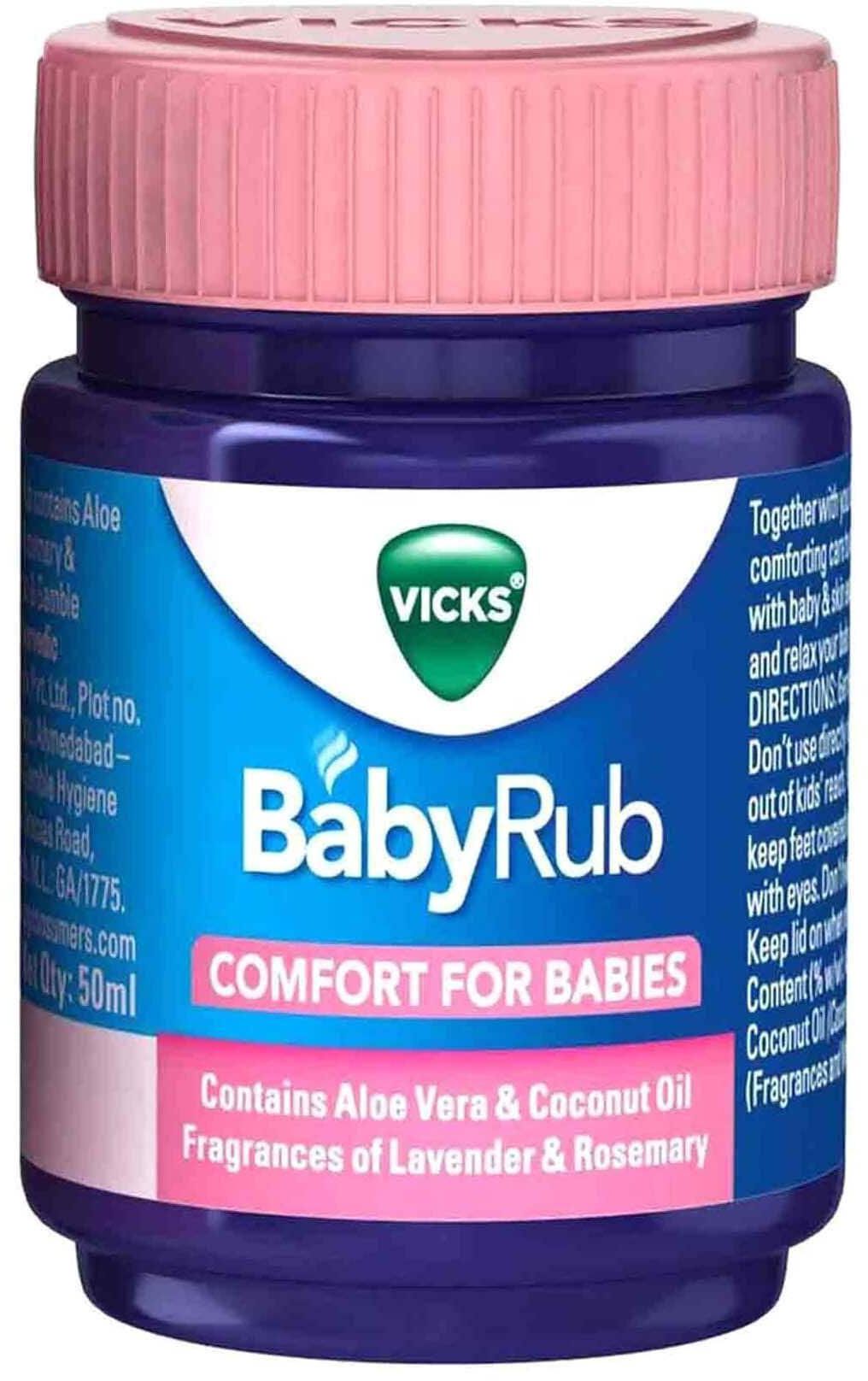 Vicks Babyrub Soothing Vapour Ointment Clear 50g
