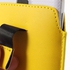 Yellow Leather Pouch & Screen Guard for Samsung Galaxy S5 G900/ S4 I9500/ S III mini VE I8200 Etc with Pull Tab
