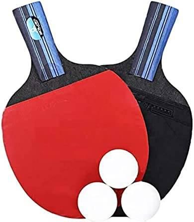 ABBASALI Table Tennis Racket,Table Tennis Racket Set 2 Ping Pong Paddles and 3 Ping Pong Balls