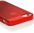 Matte Gel Tpu Stylish Apple iPhone 5 Silicone Case Cover Included Calans Screen Protector -(Red)