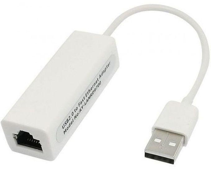 USB 2.0 Ethernet 10/100Mbps RJ45 Network LAN Card Adapter