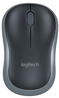 Logitech M185 Wireless Wifi Mouse Ergonomic Silent Mobile Computer Mouse with 2.4G Receiver Grey