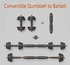 Skyland Unisex Adult Enviromental Adjustable Dumbbell N Barbell Set - Black