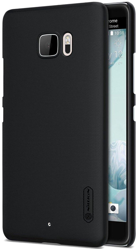 Nillkin Frosted Shield Hard Case with Ozone Screen Protector & Selfie Stick for HTC U Ultra - Black
