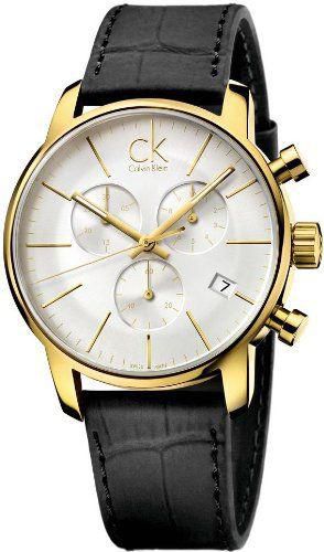 Calvin Klein City Watch for Men - Analog Leather Band - K2G275C6