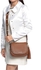 مايكل كورس حقيبة جلد للنساء-بني - حقائب بحزام للاغلاق