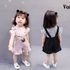 Baby Toddler Girls Suspender Dress 1- 4Y -  4 Sizes (Black - Pink)
