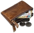 Fashion Men Genuine Leather Coin Wallets Purse - Brown