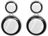 Earrings Gypsy Resin Long Double Circle Korean - Zinc Alloy Silver