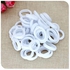 24 Pcs in 1 Box Multi Color Womens, Girls & Kids Hair Band Ties Rope Ring Elastic Soft Hairband Ponytail Holder For Sports, Travel and Outdoor Parties Daily Wearing Hairband (WHITE)
