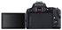 كاميرا DSLR طراز EOS 250D بعدسات EFS 18-55 DC III بتركيز 24.1 ميجابكسل ومستشعر APS-C بمعدل 5 إطارات في الثانية مع شاشة لمس متغيرة الزاوية لأفلام بجودة 4K تدعم الواي فاي والبلوتوث
