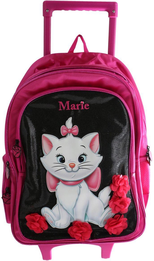 School Trolley Bagpack For Boys - Marie, 18 Inch, Pink, MBO2004