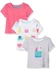 Happy Home T-Shirts - 3 Pack, Multi, Up to One Month (Manufacturer Size:56)