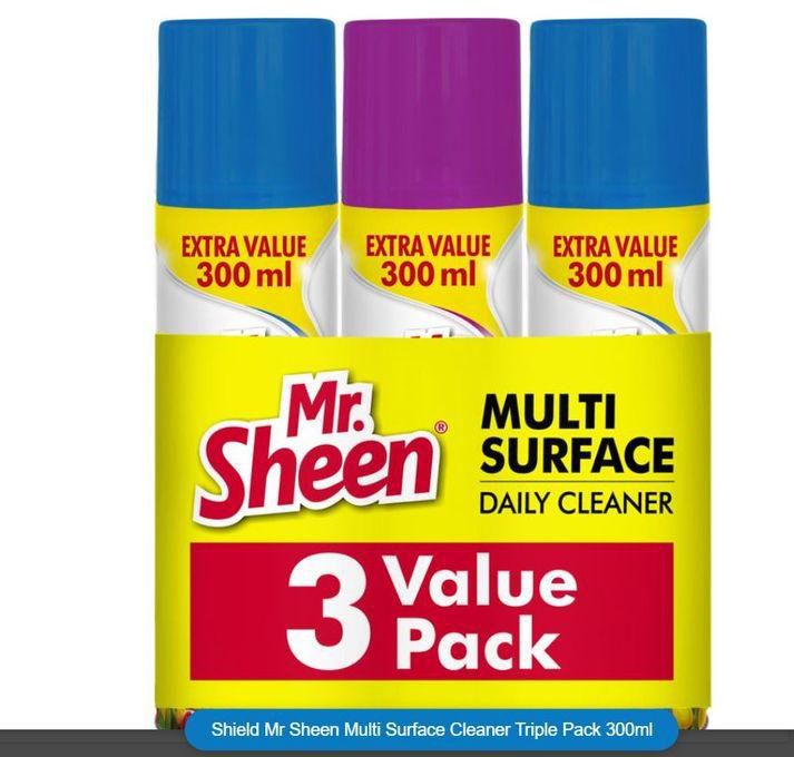 Mr. Sheen Multi Surface Cleaner Triple Pack 300ml