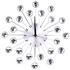 UNIQUE Sparkling Studded Wall Clock Silver-Silver