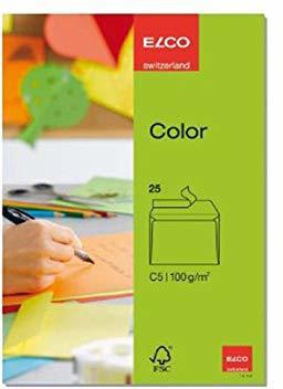 Generic Elco Colour Envelope C5 6.5 Inches X 9 Inches 100g 25 Per Pack Green